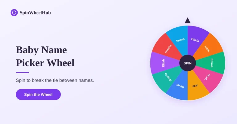 Spin the Wheel to Pick Your Baby Name