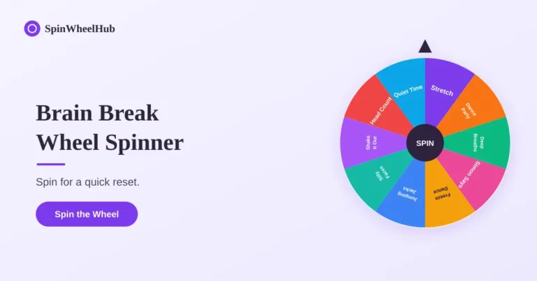Brain Break Wheel Spinner