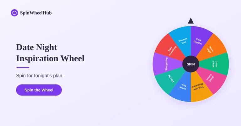 Date Night Inspiration Wheel Spinner