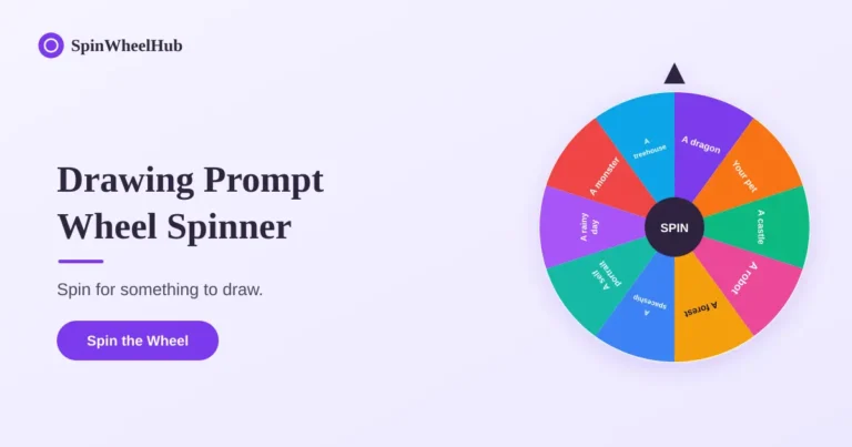 Drawing Prompt Wheel Spinner