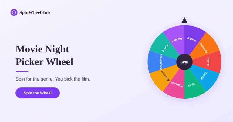 Movie Night Picker Wheel Spinner