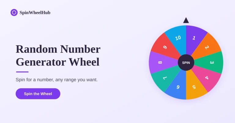 Random Number Generator Wheel Spinner