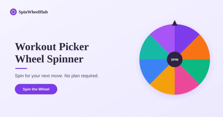 Spin the Wheel and get your workout exercise
